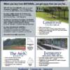 Full page trade publication ad,
National Fence Systems, 
photography provided by NFS
