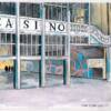 CASINO ON THE BOARDWALK,
 watercolor illustration, 
Asbury Park series, SOLD